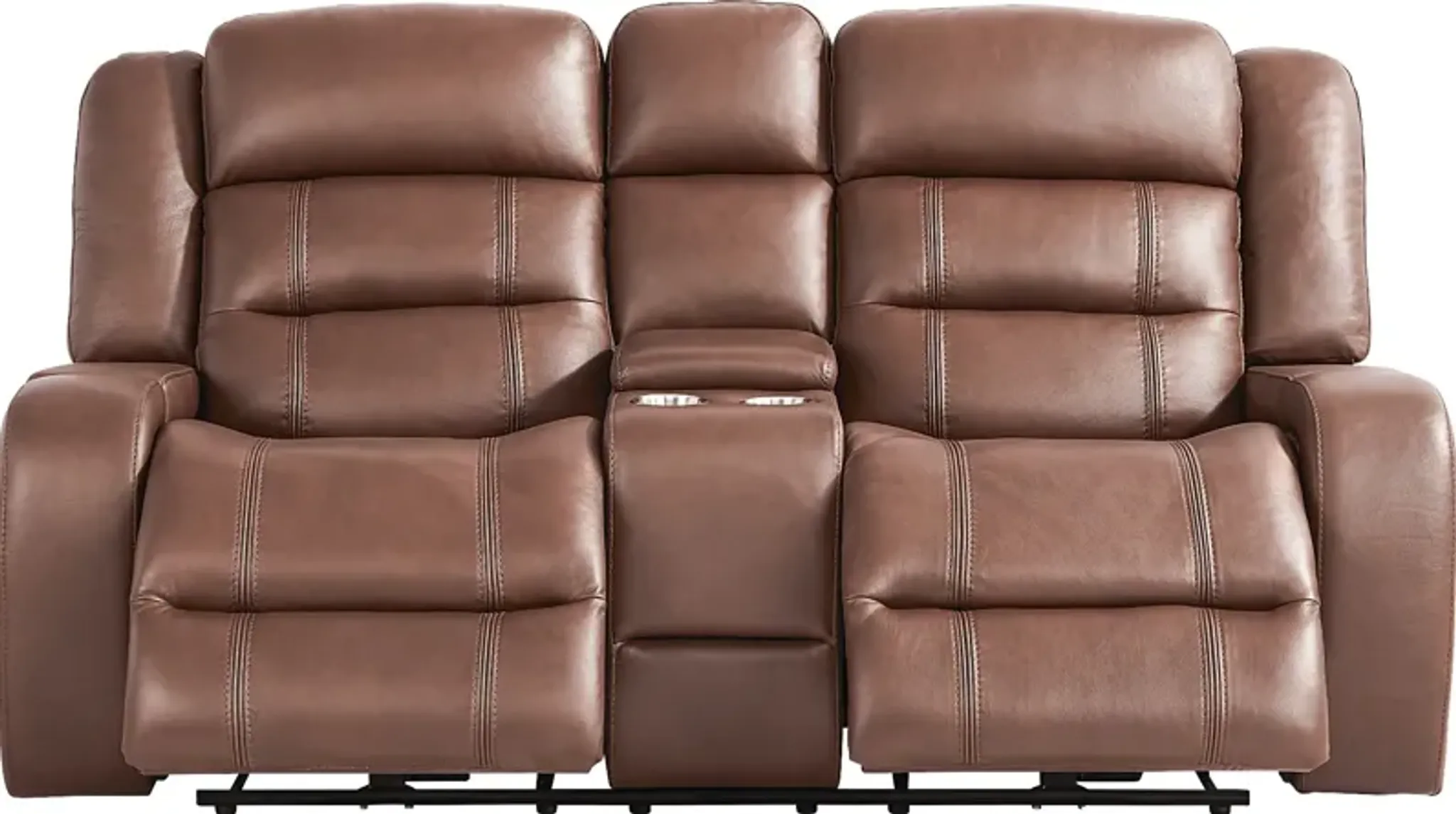 Denali Brown 3 Pc Leather Power Reclining Living Room Rooms To Go ...