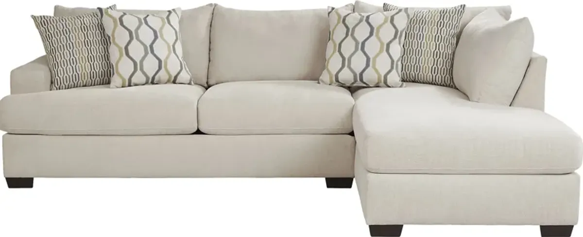 Briar Street Beige Chenille 5 Pc Sectional Living Room