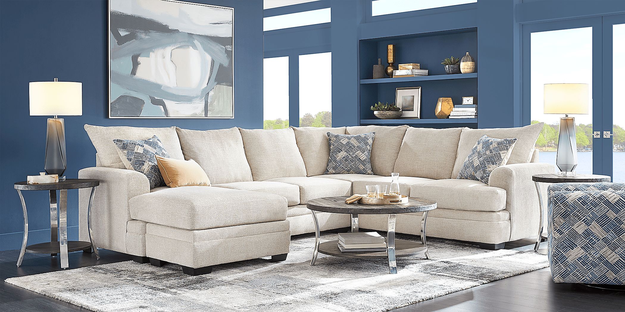 Copley Court Parchment 2 Pc Sectional