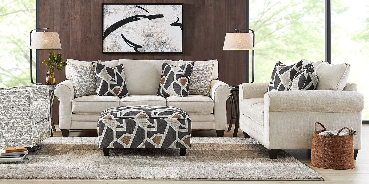 Salgado Beige 7 Pc Living Room