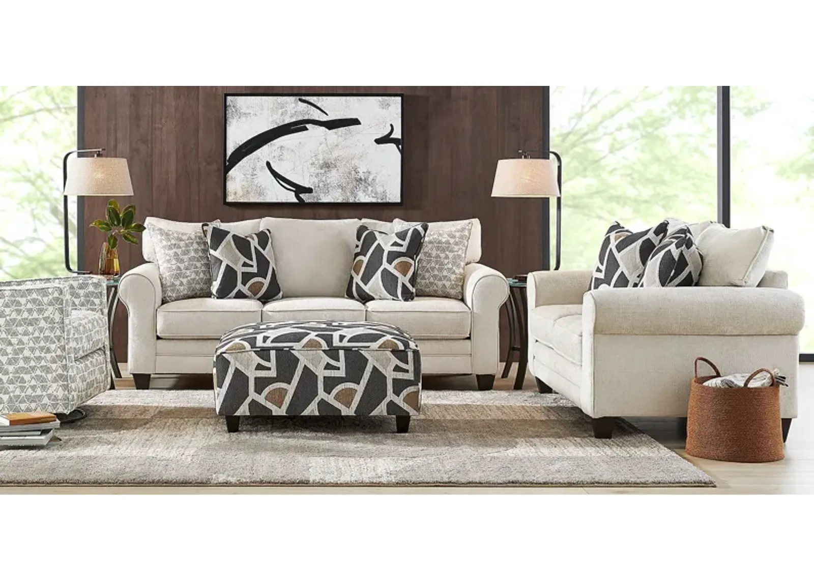 Salgado Beige 7 Pc Living Room