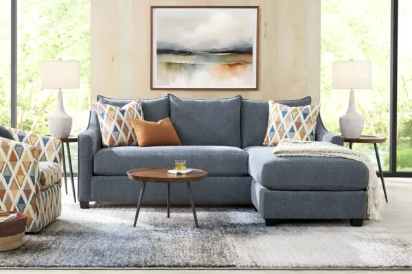 Soho Place Navy 5 Pc Living Room