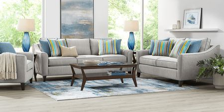 Brookhaven Gray 8 Pc Living Room with Sleeper Sofa