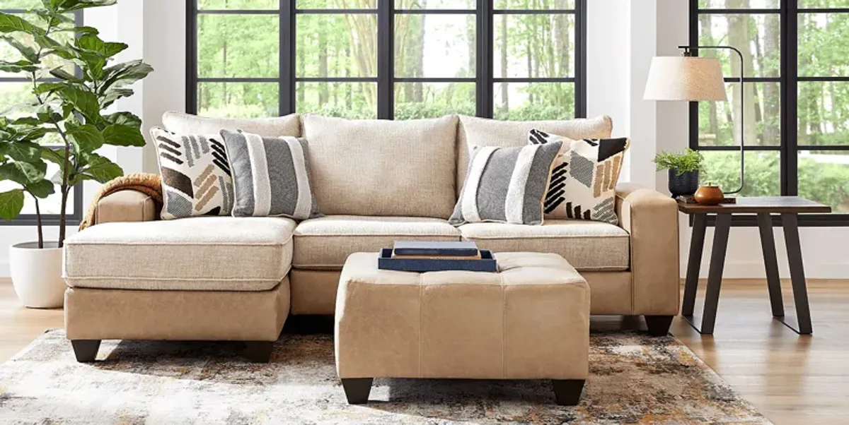 Murphy Beige 5 Pc Sectional Living Room