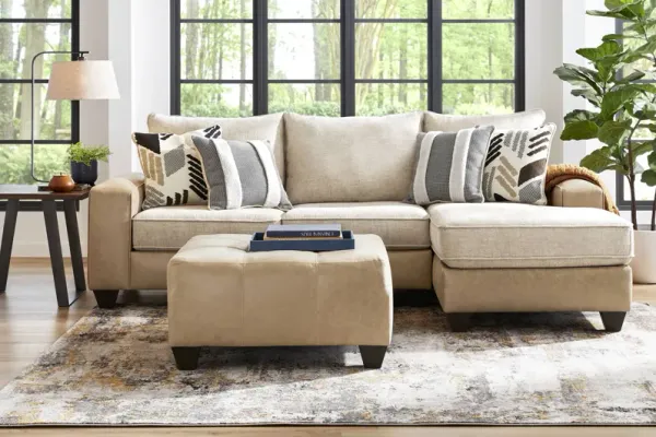 Murphy Beige 5 Pc Sectional Living Room