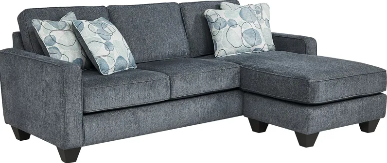 Alanis Bay Blue Sofa Chaise