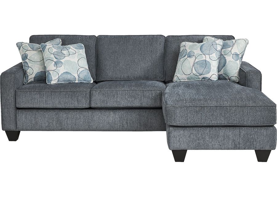 Alanis Bay Blue Sofa Chaise