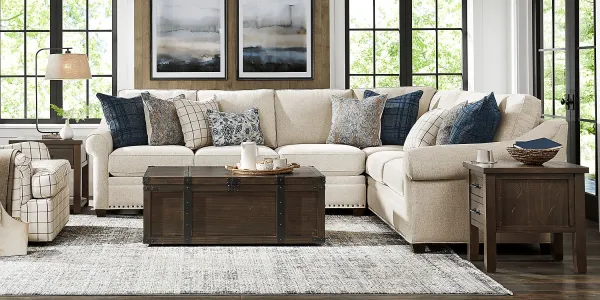 Parkview Beige 5 Pc Sectional Living Room