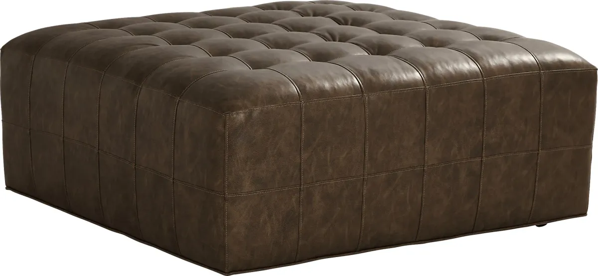 Hudson Street Brown Cocktail Ottoman