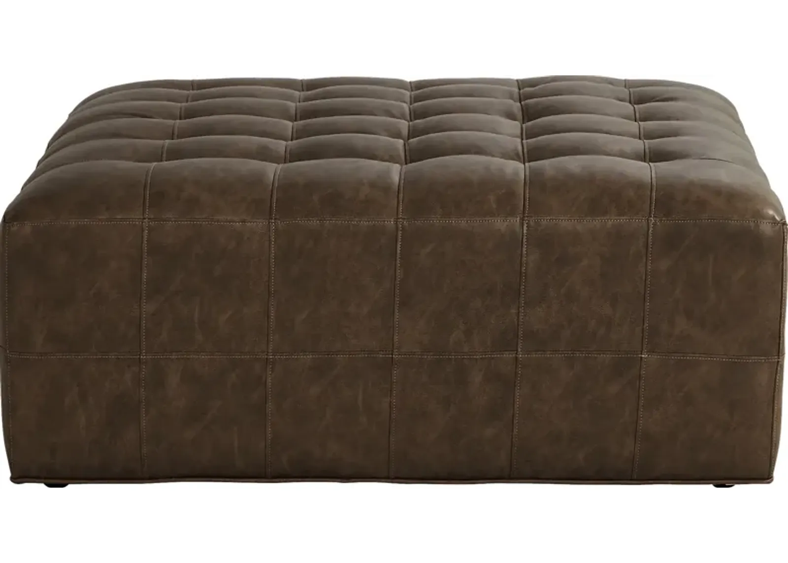 Hudson Street Brown Cocktail Ottoman