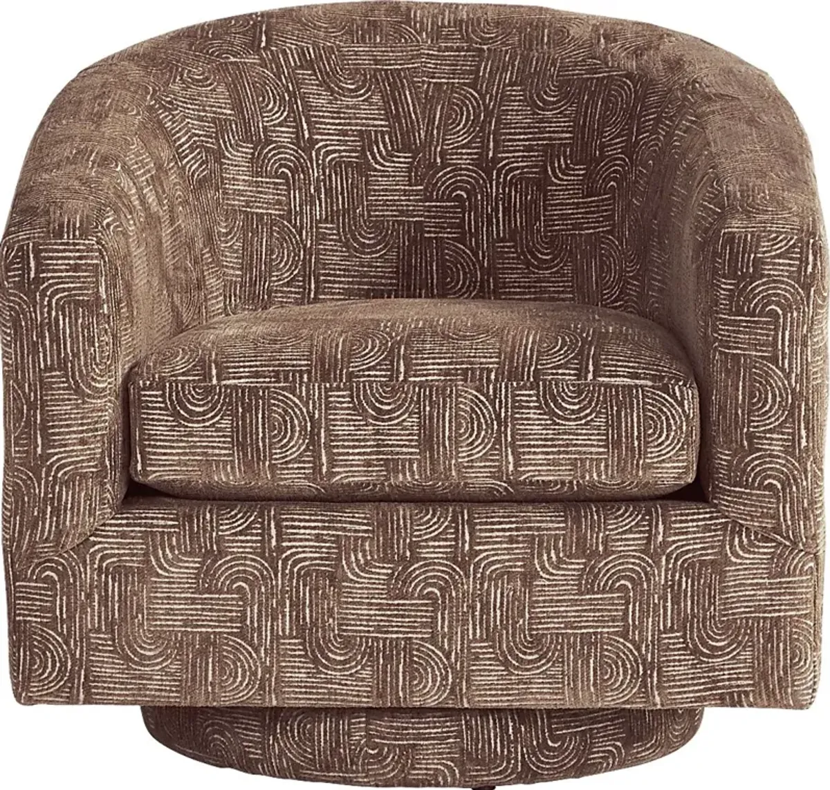 Wexley Beige Swivel Accent Chair