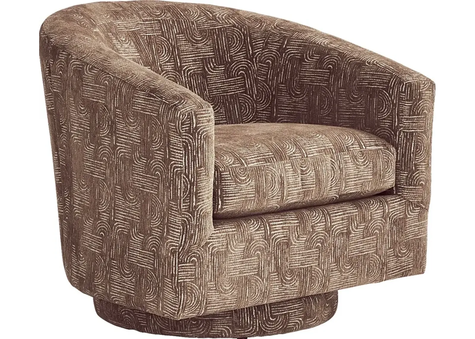 Wexley Beige Swivel Accent Chair