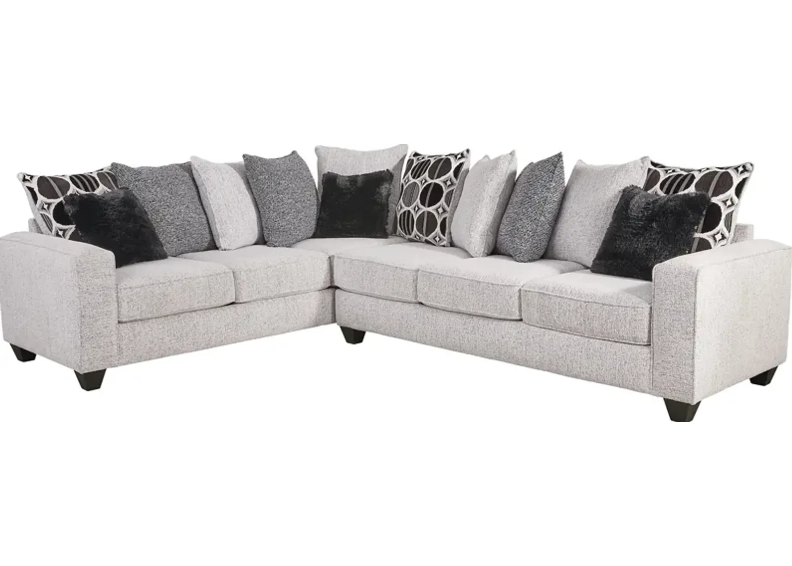 Benton Place Gray 2 Pc Sectional