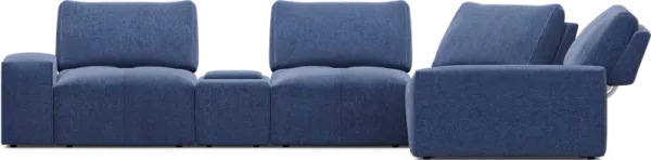 Laney Blue 6 Pc Sectional