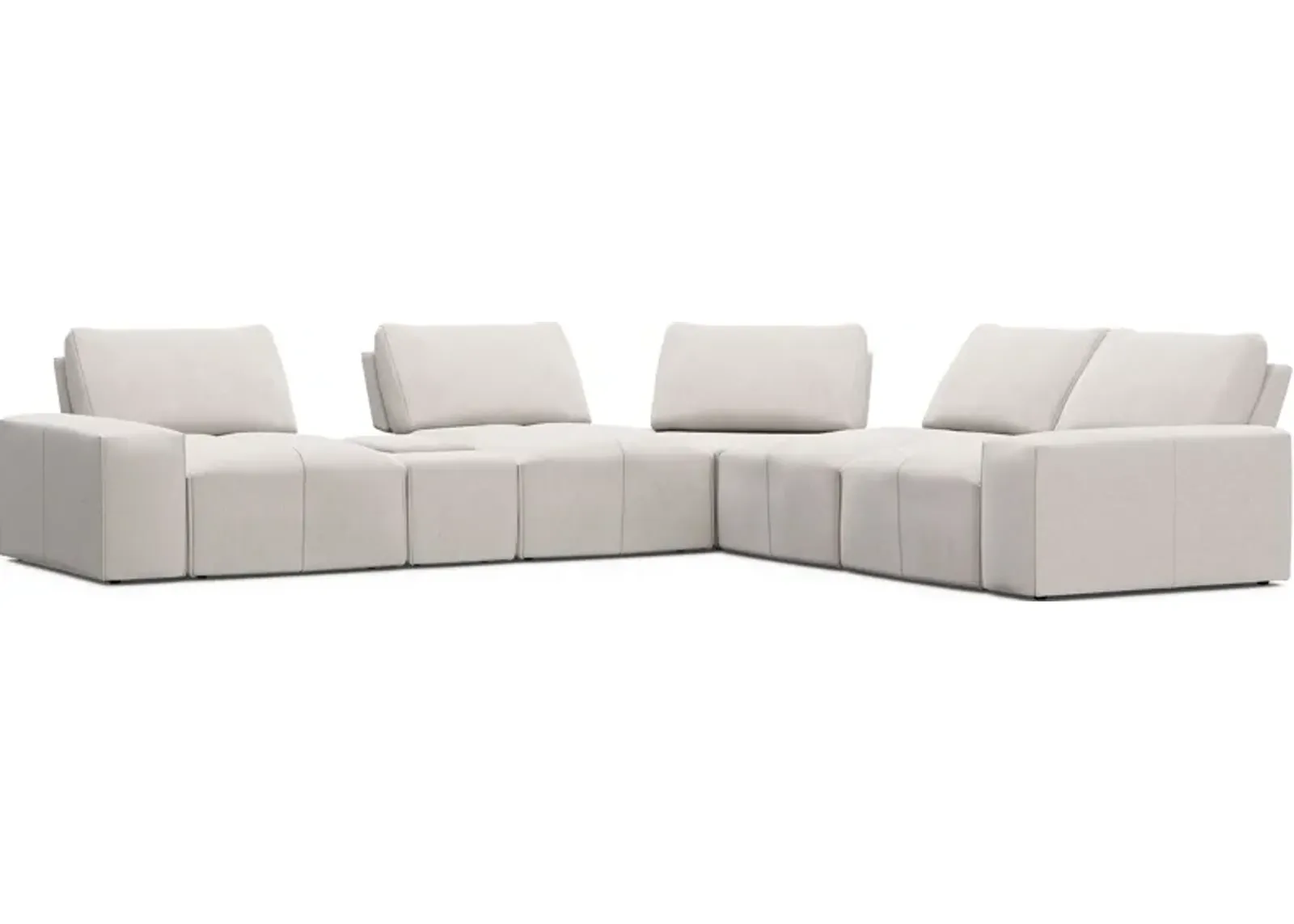 Laney Beige 6 Pc Sectional