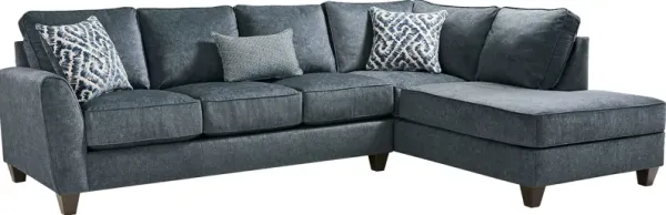 Callahan Navy 2 Pc Sectional