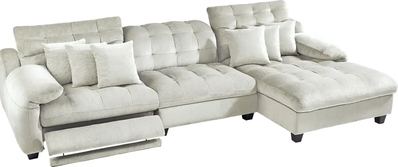 Ardelia Lane Light Gray 6 Pc Dual Power Reclining Sectional Living Room