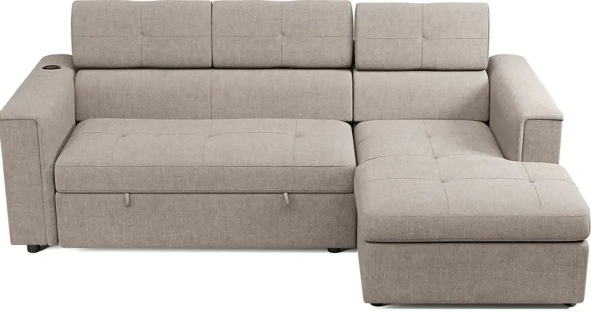 Coleford Brown 2 Pc Sleeper Sectional