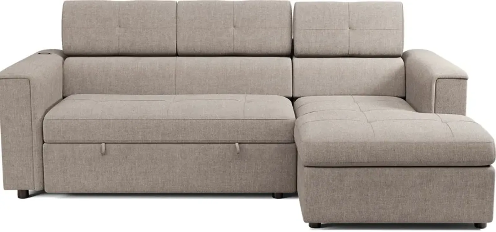 Coleford Brown 2 Pc Sleeper Sectional