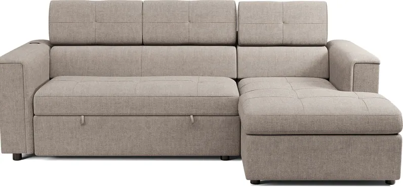 Coleford Brown 2 Pc Sleeper Sectional