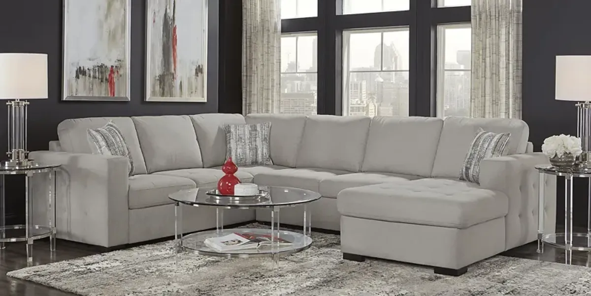 Kirkwell Gray 3 Pc Sleeper Sectional