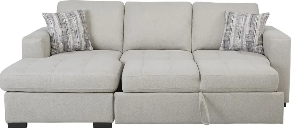 Kirkwell Gray 2 Pc Sleeper Sectional