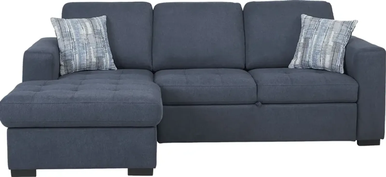 Kirkwell Blue 2 Pc Sleeper Sectional