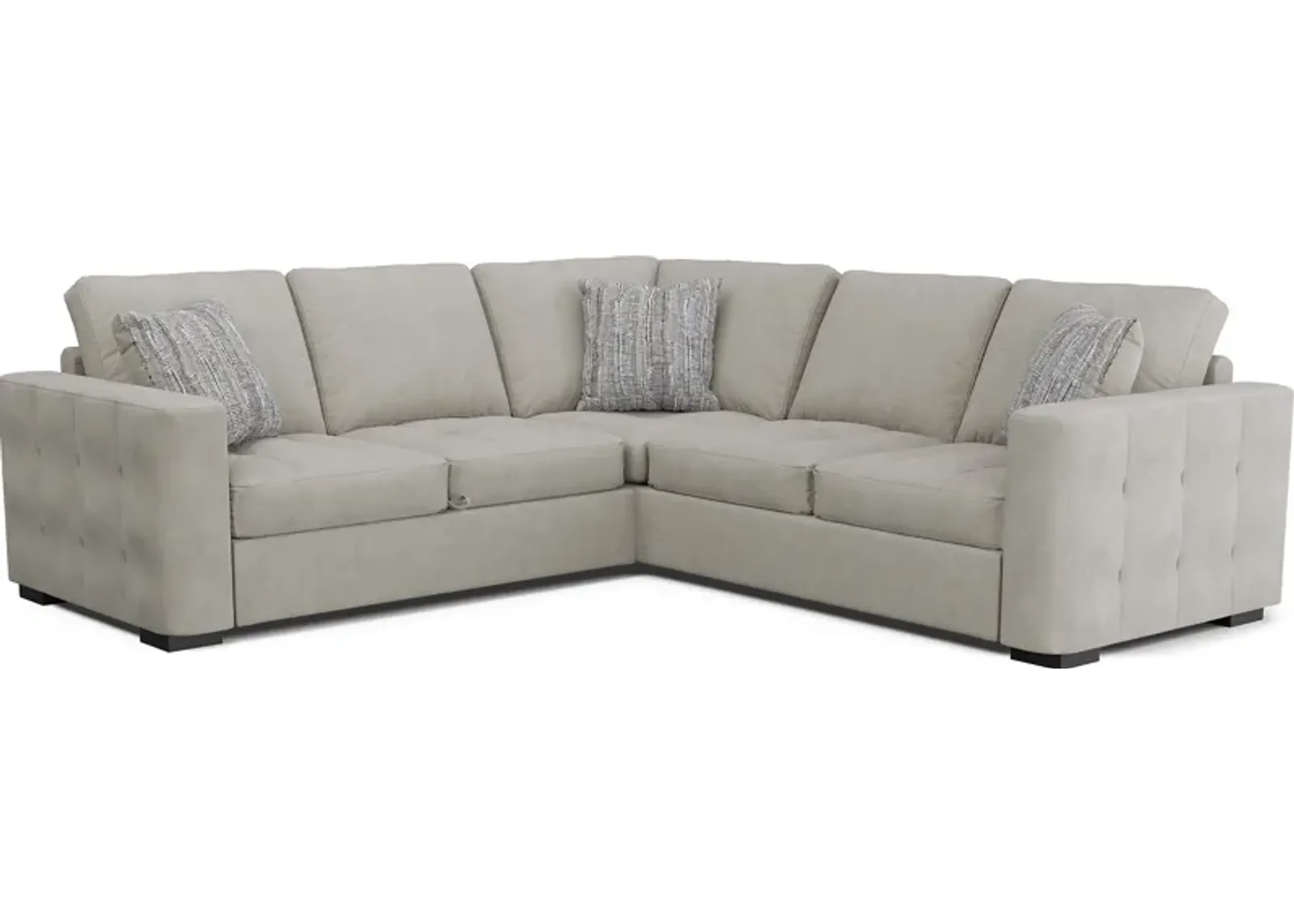 Kirkwell Gray 2 Pc Sleeper Sectional