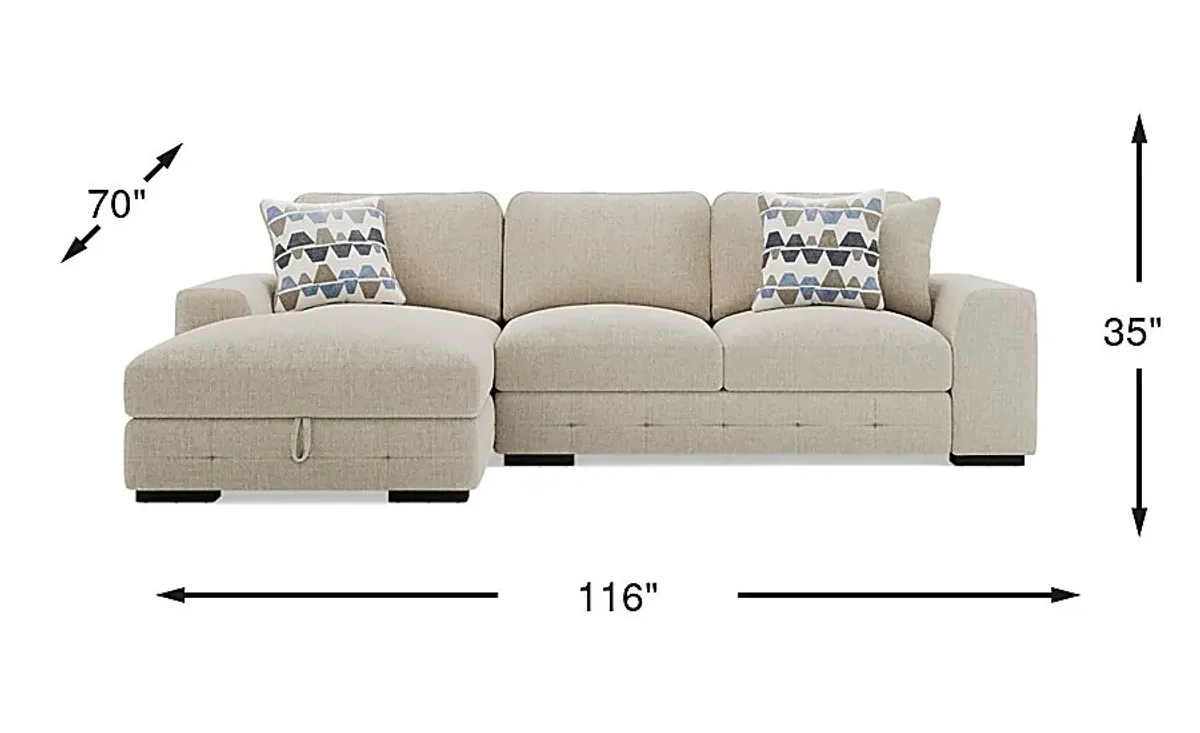Marcola Sand 2 Pc Sectional