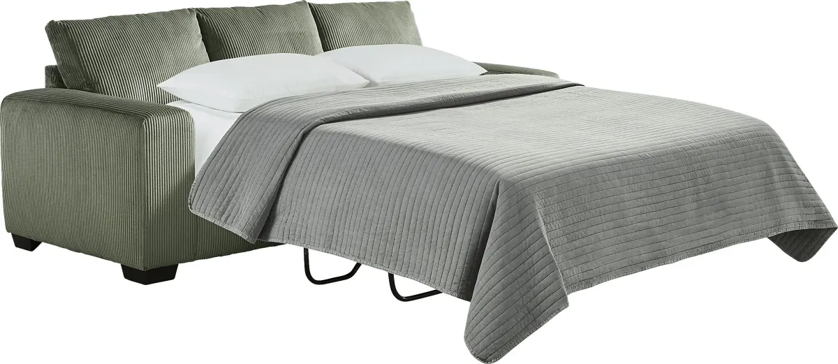 The Challenge Green Sleeper Sofa