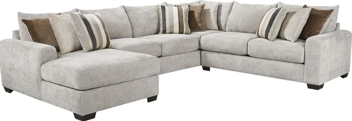 Martin Gray 6 Pc Sectional Living Room