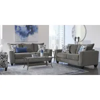 Sandia Heights Gray 5 Pc Living Room