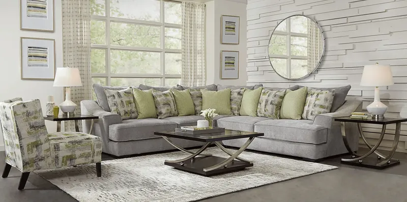 Briar Crossing Gray 6 Pc Sectional Living Room