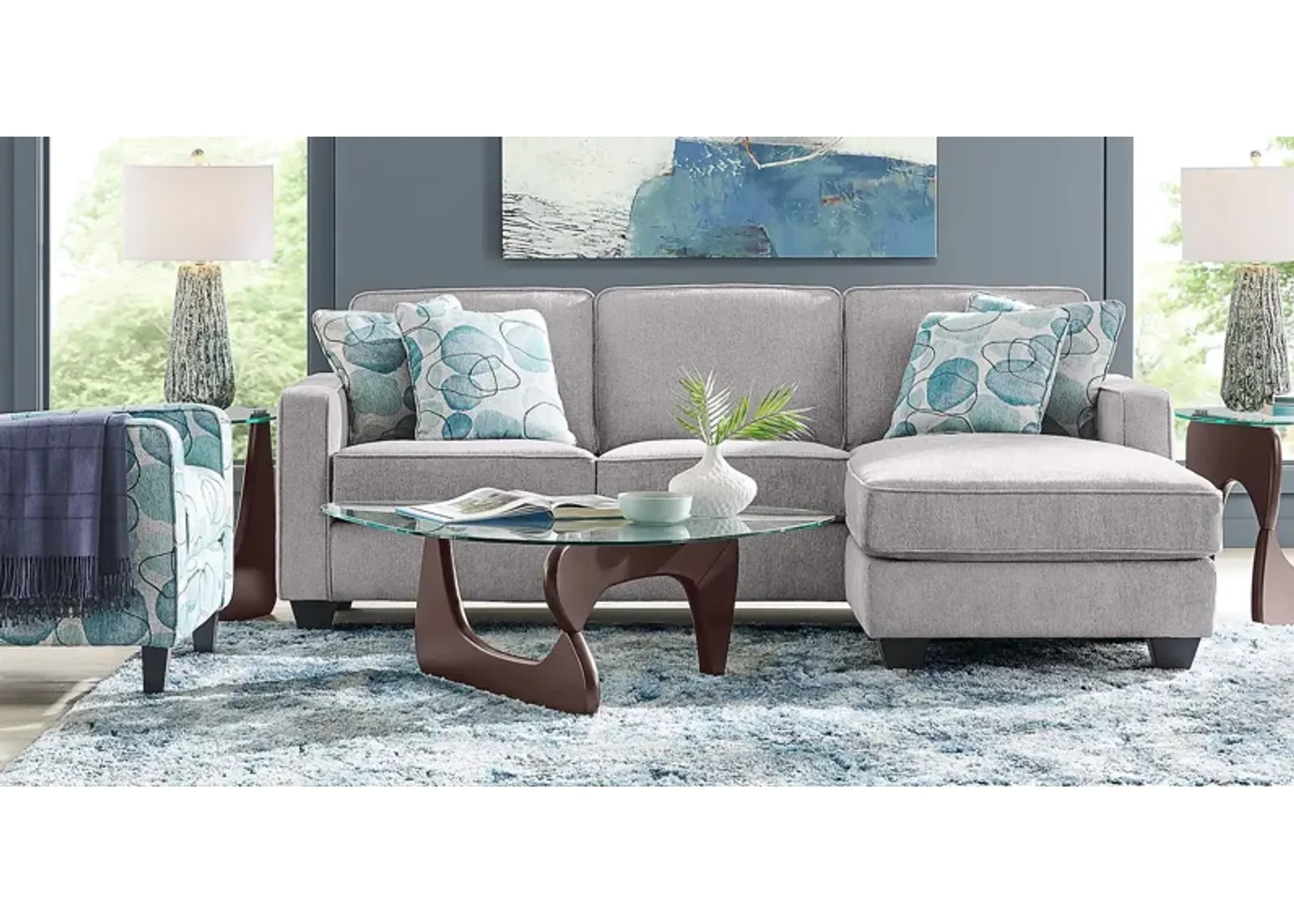 Alanis Bay Gray 4 Pc Living Room