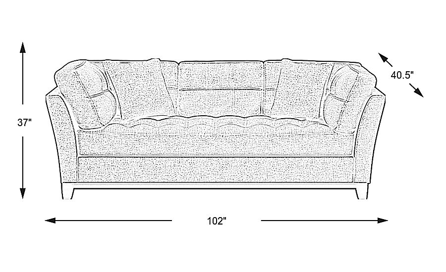 Metropolis Way Steel Microfiber Sofa
