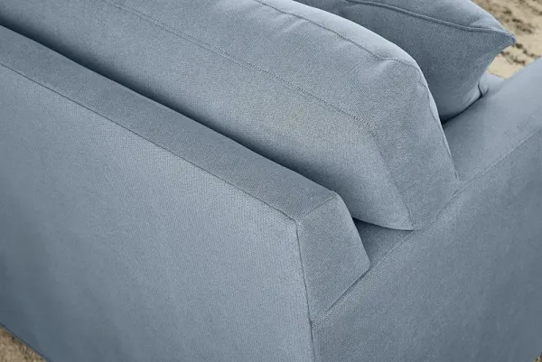 Harmonie Blue 3 Pc Sectional