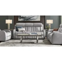 Copperfield Gray 7 Pc Dual Power Reclining Living Room