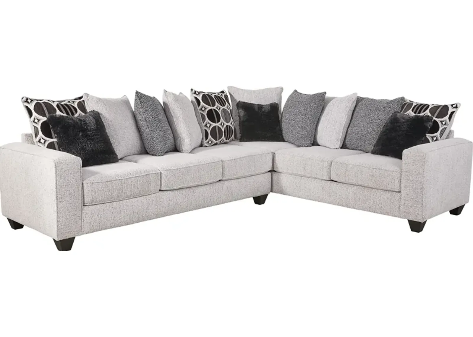 Benton Place Gray 2 Pc Sectional