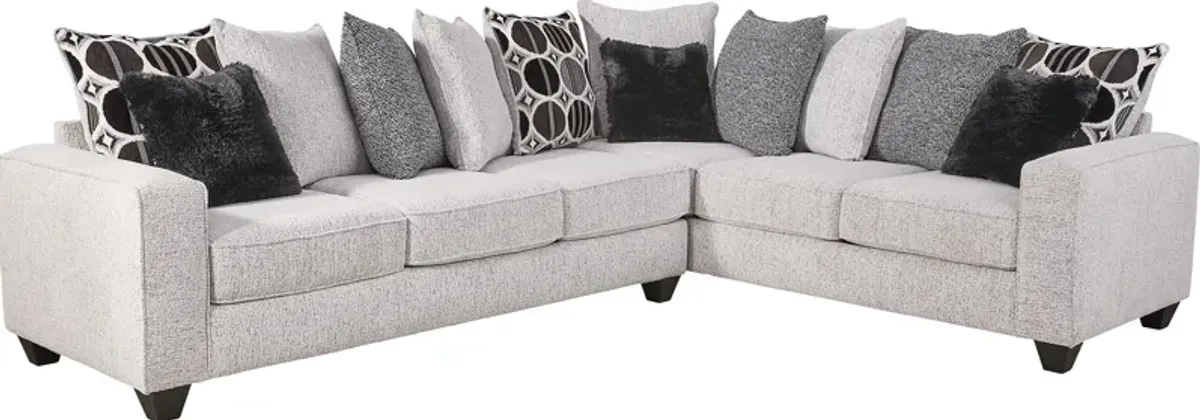 Benton Place Gray 2 Pc Sectional