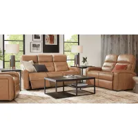 Sierra Madre Saddle Leather 8 Pc Living Room with Reclining Sofa