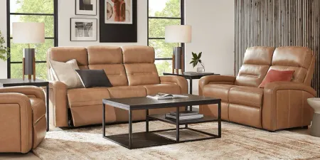 Sierra Madre Saddle Leather 8 Pc Living Room with Reclining Sofa