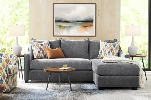 Soho Place Gray 6 Pc Living Room