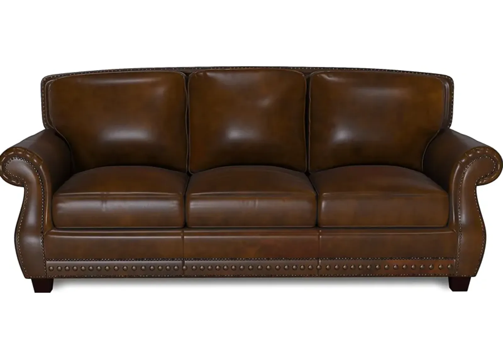 Calvano Brown Leather Sleeper