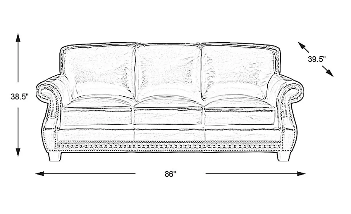 Calvano Brown Leather Gel Foam Sleeper