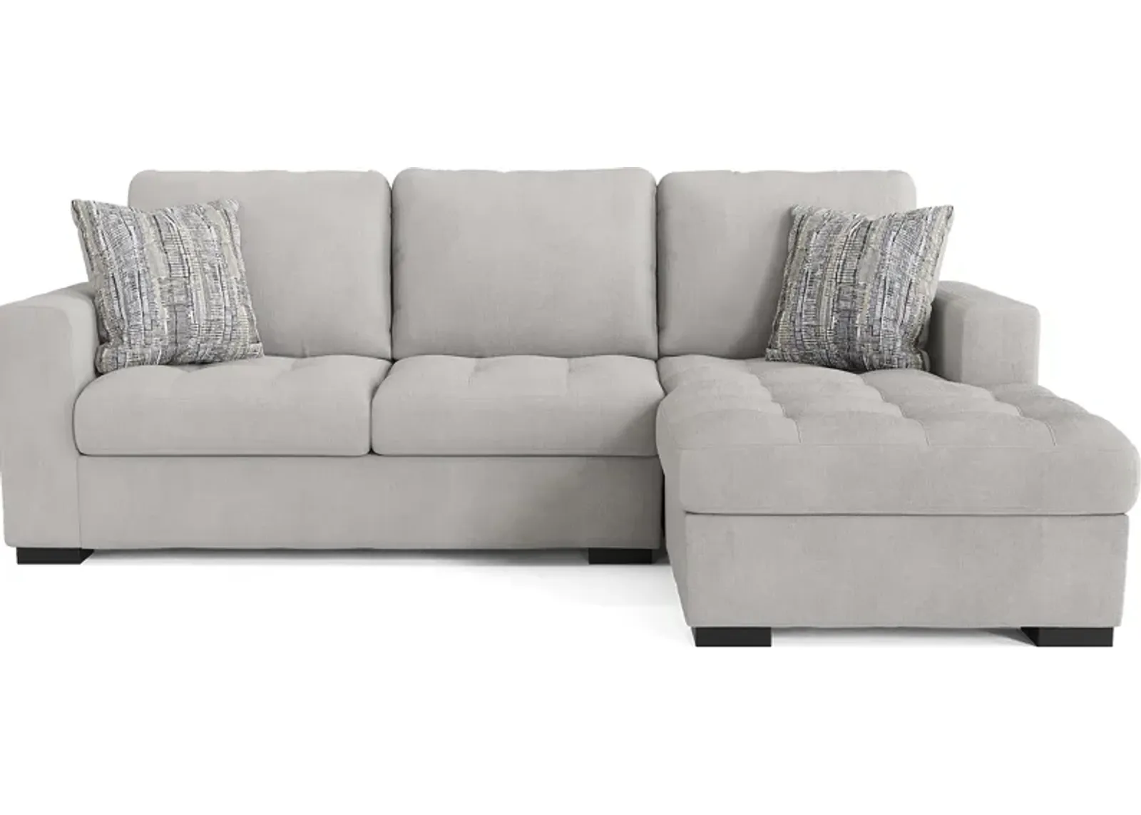 Angelino Heights Gray 2 Pc Sleeper Sectional