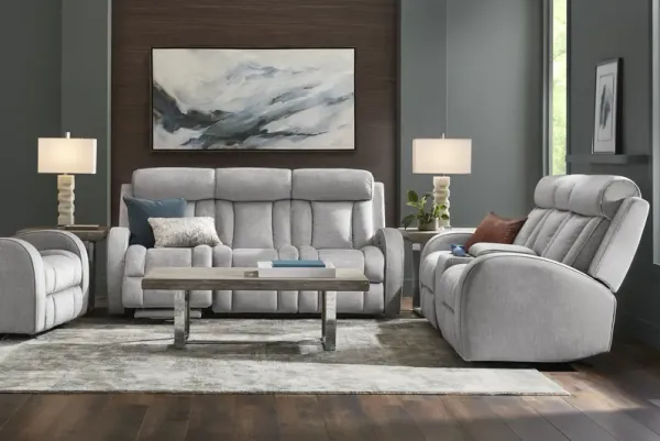 Copperfield Gray 3 Pc Dual Power Reclining Living Room