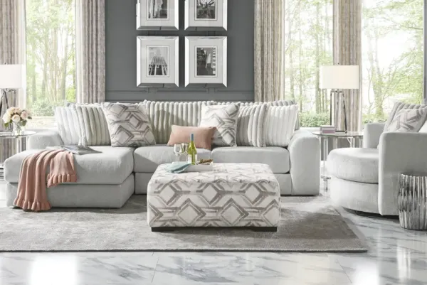 Moreau Street Gray 5 Pc Sectional Living Room