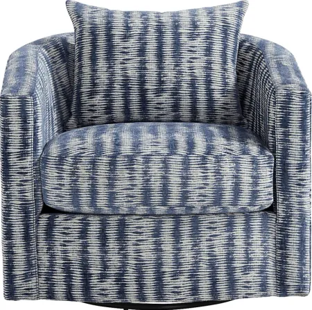 Sienna Way Blue Swivel Chair