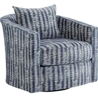 Sienna Way Blue Swivel Chair