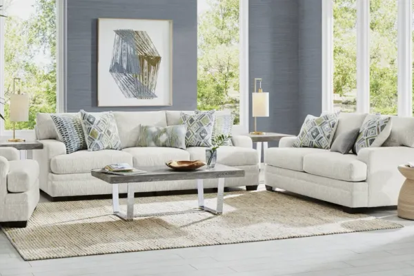 Charlton Park Ivory 7 Pc Living Room